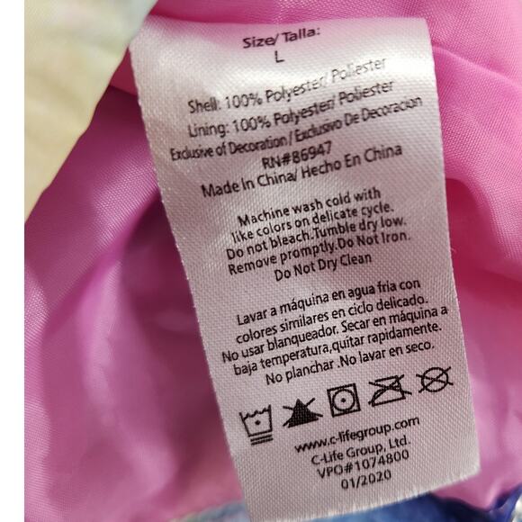 POLAROID Tie Dye Colorful Multi-Color Hooded Pullover Womens Size Large L - Picture 4 of 4